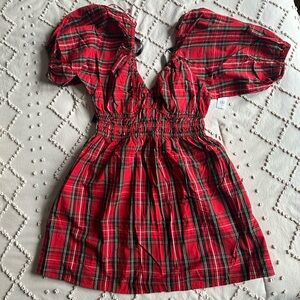 Old Navy Red Plaid Women's Dress